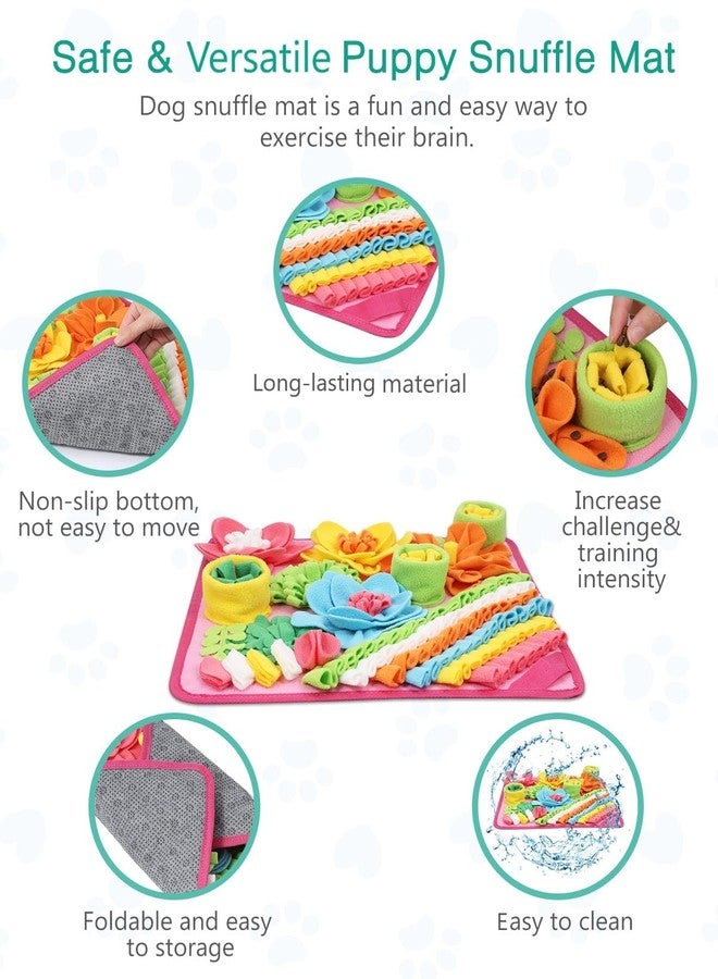 ORIA Snuffle Mat for Dogs, 20x20 Inch Interactive Dog Puzzle Toy, Slow Feeder Mat for Anxiety Relief & Mental Stimulation, Non-Slip Foraging Mat for Small Medium Large Dogs Cats Rabbits - Image 2